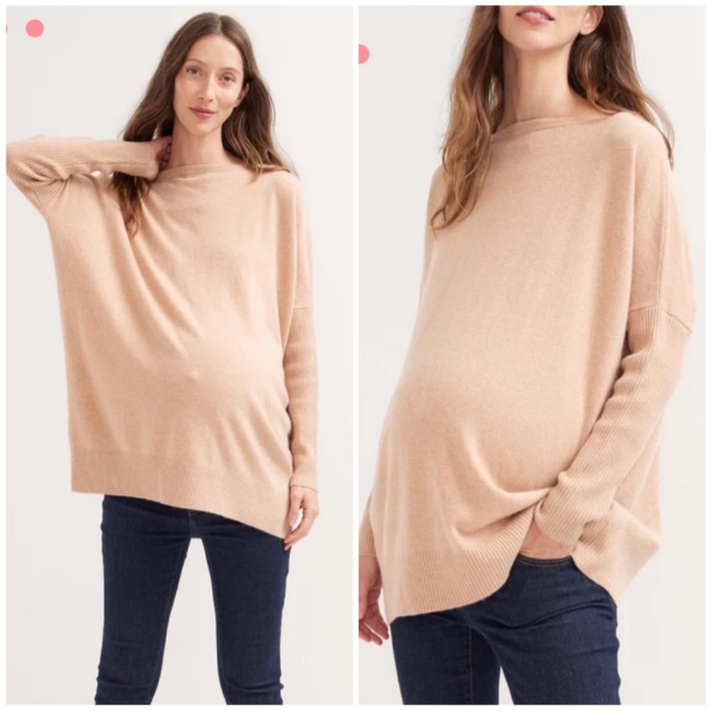 Hatch maternity Nadine wool cashmere sweater
